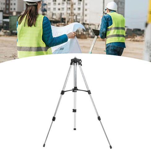 Level Tripod, Lightweight Aluminum Alloy Self Levelling Tripod, Adjustable Height 1.5 Meter, Perfect for Photographers and Surveyors in Kuwait