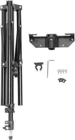 Portable Foldable Lightweight Tripod Stand for Scoreboard Adjustable Height 39cm to 145cm with Tray Slot & Hook for Basketball Football Volleyball Scoreboards in Kuwait