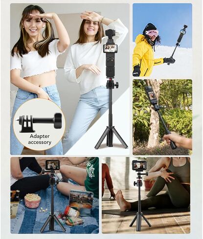 Camera Extension Pole Tripod Portable Stable Panoramic Stabilizer for POCKET3 Vlogging Travel in Kuwait