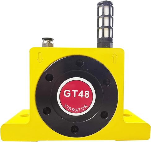 G 3/8'' Pneumatic Air Turbo Vibrator GT48 Industrial Turbine Vibrators Pneumatic Vibrator with Muffler 4950N-10600N for Material Transport (Series:GT13/GT48/GT60) in Kuwait