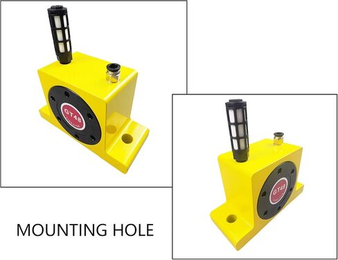 G 3/8'' Pneumatic Air Turbo Vibrator GT48 Industrial Turbine Vibrators Pneumatic Vibrator with Muffler 4950N-10600N for Material Transport (Series:GT13/GT48/GT60) in Kuwait