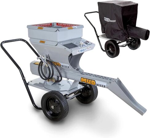 MudMixer Evolution Ultimate Bundle with Hopper Extension, Chute Extension and All-Weather Cover, Processes 45+ 80lb Bags/Hour, 300lb Capacity, 18 Inch Reach in Kuwait