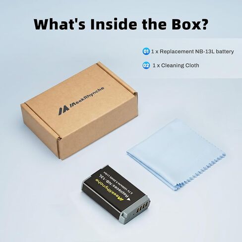 NB-13L NB-15L Battery | For Canon PowerShot G1 X Mark III, G5 X,G7 X, G7 X Mark II,G9 X, G9 X Mark II, SX620 HS, SX720 HS, SX730 HS, SX740 HS Cameras in Kuwait