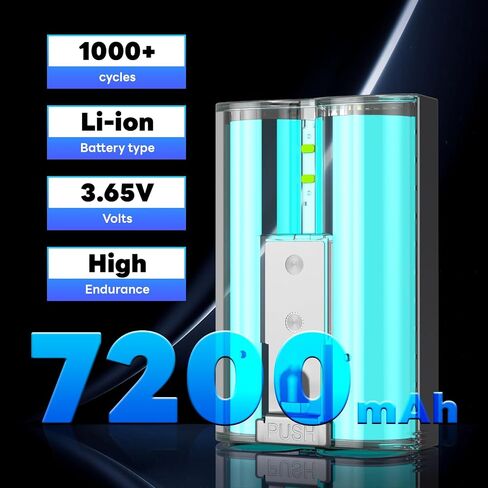 2 Pack 7200mAh Long-Lasting Battery for Ring-Doorbell 2/3/4/3plus, Stick Up Cam/Spotlight Cam/Peephole Cam, High-Capacity Rechargeable Camera Battery for Indoor/Outdoor Use in Kuwait