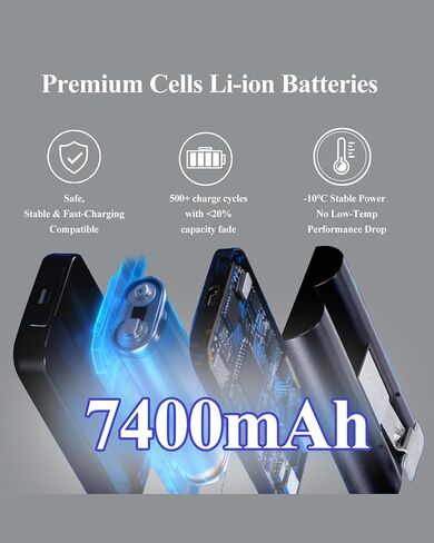 7400mAh Upgraded 2-Pack Replacement for Ring Doorbell Battery V4 | Rechargeable Camera Batteries with Charger Station for Ring Video Doorbell 2/3/3 Plus/4, Spotlight Cam, Stick Up Cam in Kuwait