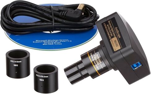 5MP USB 3.0 COLOR CMOS C-MOUNT MICROSCOPE CAMERA WITH REDUCTION LENS in Kuwait