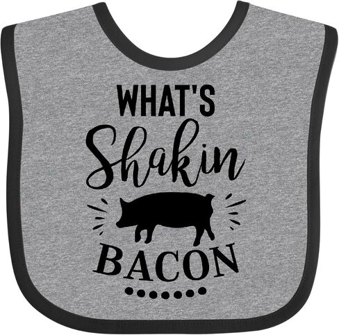 inktastic What's Shakin Bacon Baby Bib in Kuwait