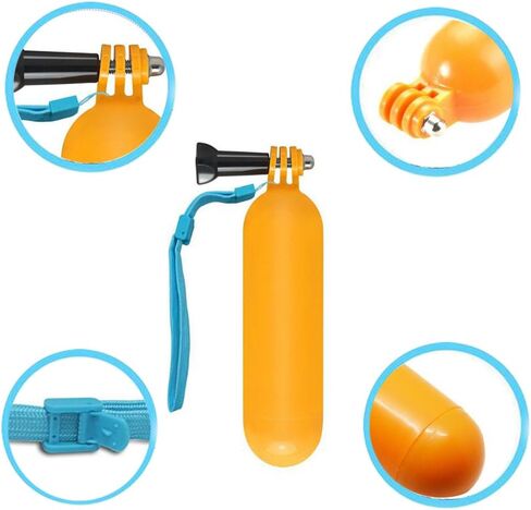Floating Hand Grip Floaty Handheld Monopod for GoPro Hero 6/5/ 5 Session/ 4 Session/ 4/3+/ 3/2/1, SJ4000/SJ5000, with Long Handle Screw and Wrist Strap in Kuwait