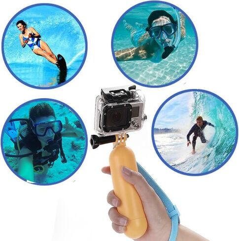 Floating Hand Grip Floaty Handheld Monopod for GoPro Hero 6/5/ 5 Session/ 4 Session/ 4/3+/ 3/2/1, SJ4000/SJ5000, with Long Handle Screw and Wrist Strap in Kuwait