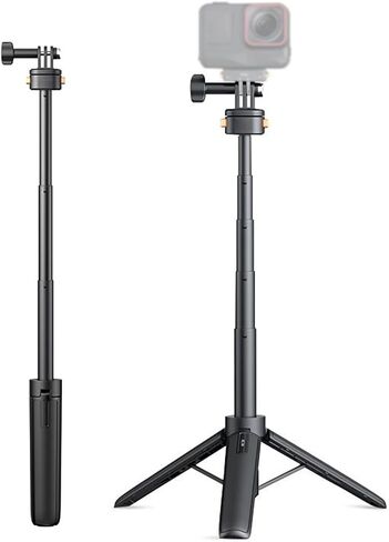 ciciglow Magnetic Selfie Stick Tripod, Extendable 7.5in to 20.8in with 4 Height Levels and, Triple Support System for Taking Photos, Selfies, Videos in Kuwait