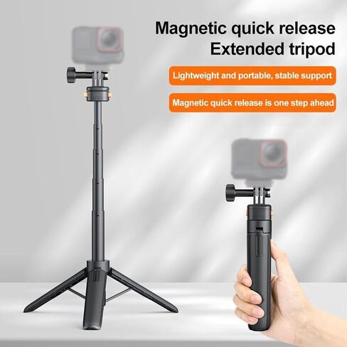 ciciglow Magnetic Selfie Stick Tripod, Extendable 7.5in to 20.8in with 4 Height Levels and, Triple Support System for Taking Photos, Selfies, Videos in Kuwait