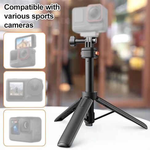 ciciglow Magnetic Selfie Stick Tripod, Extendable 7.5in to 20.8in with 4 Height Levels and, Triple Support System for Taking Photos, Selfies, Videos in Kuwait