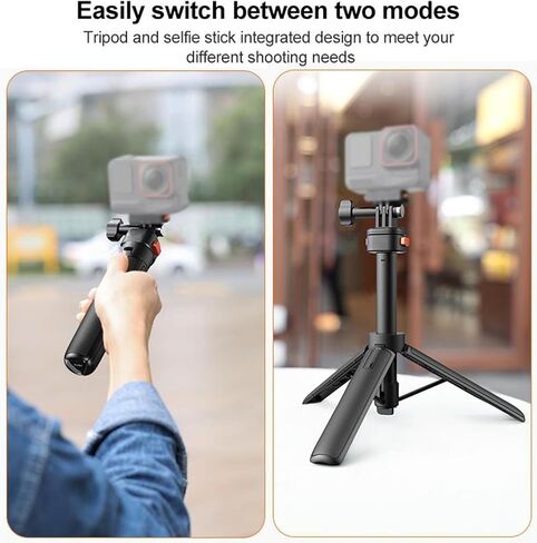 Magnetic Selfie Stick Tripod, Extendable from 7.5in to 20.8in with 4 Height Levels, Triple Support System for Stability with for Taking Photos, Selfies, Videos in Kuwait