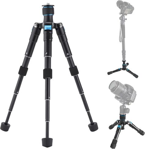 Aluminum Alloy Mini Table Tripod with Adjustable Heights for Camera Streaming Black in Kuwait