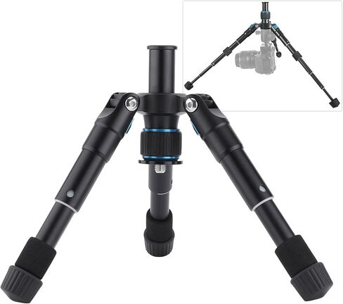 Aluminum Alloy Mini Table Tripod with Adjustable Heights for Camera Streaming Black in Kuwait