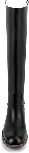 QIV Women’s Knee High Boots – Round Toe Riding Boots with Low Block Heel, Back Zip, Long Tall Fashion Style for Fall & Winter in Kuwait