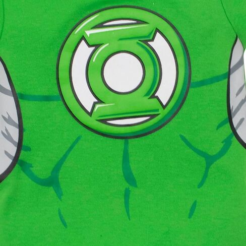 Justice League Baby Boys' 5 Pack Superhero Bodysuits - Batman Superman The Flash Aquaman & Green Lantern (3-6M) in Kuwait