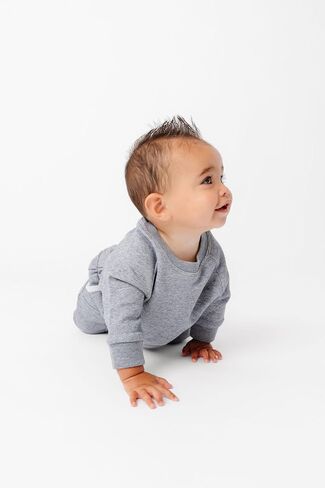 Copper Pearl Crew Sweatshirt: Ultra-Soft Gender Neutral Toddler Sweatshirt, Perfect Cozy, Classic Fit Baby Sweatshirt for Baby Boy Clothes and Baby Girl Clothes - Gray, 18-24m in Kuwait