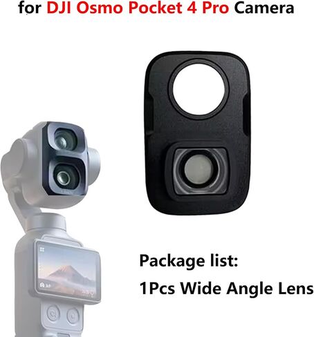 Wide Angle Lens for DJI Osmo Pocket 4P Camera 0.7X 110°Extended Angle Lens in Saudi Arabia