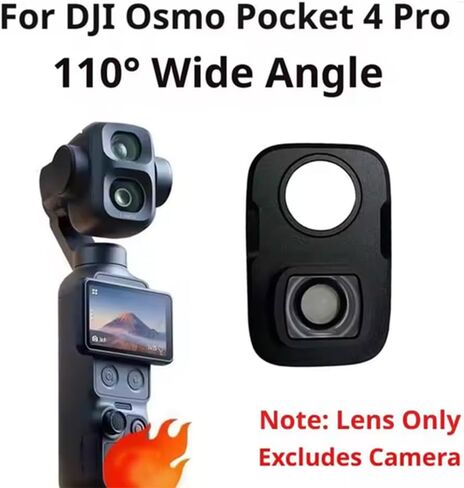 Wide Angle Lens for DJI Osmo Pocket 4P Camera 0.7X 110°Extended Angle Lens in Saudi Arabia
