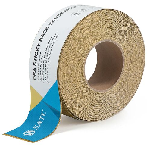 40 Grit PSA Longboard Sandpaper 20 Yard Long Continuous Roll, 2-3/4" Wide Self Adhesive Stickyback Sanding Sheets for Automotive, Hand Sanding Blocks,Woodworking, Metal, Plastic in Kuwait