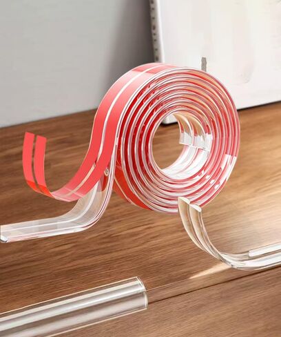 6 FT- Edge Protector 100% Silicone, with 4 Corners Protector, Proofing Corners Clear Guards, Pre-Tape Adhesive Soft for Safety, Table Cabinets Furniture Bumper (2/5x2/5 in) in Kuwait