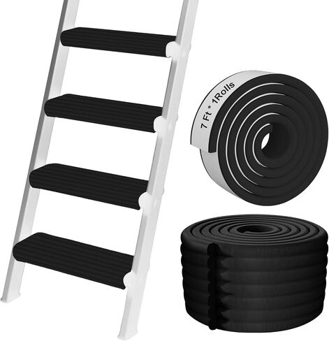 Bunk Bed Ladder Pads, 7.1In x 6.7Ft Self-Adhesive Ladder Pads, Soft Extra-Wide Edge Protector, for Ladder, Stair Edge, Sharp Edges, Desk, Table, Furniture in Kuwait