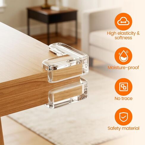 40 Pack Clear Corner Protector for Baby | Baby Proofing,Sharp Edges Guards, Office Classroom Home Furniture, Cabinet Window Bar Counter in Kuwait