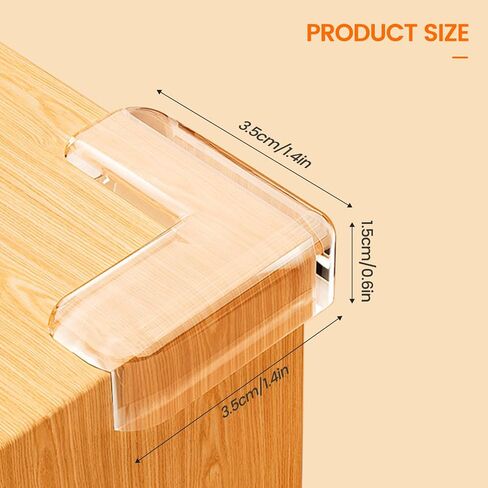 40 Pack Clear Corner Protector for Baby | Baby Proofing,Sharp Edges Guards, Office Classroom Home Furniture, Cabinet Window Bar Counter in Kuwait