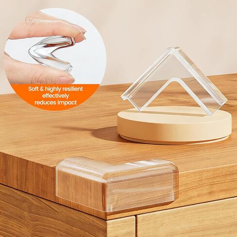 40 Pack Clear Corner Protector for Baby | Baby Proofing,Sharp Edges Guards, Office Classroom Home Furniture, Cabinet Window Bar Counter in Kuwait