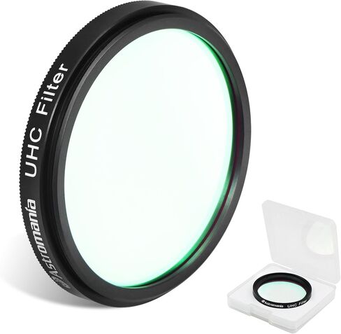 Astromania Telescope Filter 2 Inch UHC Filter Improve Contrast for Nebula | Light Pollution Filter for Telescopes,Accepts 2 Inch Eyepiece,Increased Contrast For Orion Swan & Other Extended Nebulaes in Kuwait