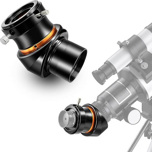 Astromania Telescope Diagonal, 45-Degree Erect-Image Prism Diagonal 2 Inch | Image Erecting BAK4 Prism,Anti-Reflection Coating,Upright & Correct Image,With 2-1.25" Eyepiece Adapter,2 Inch Filter Thread in Kuwait