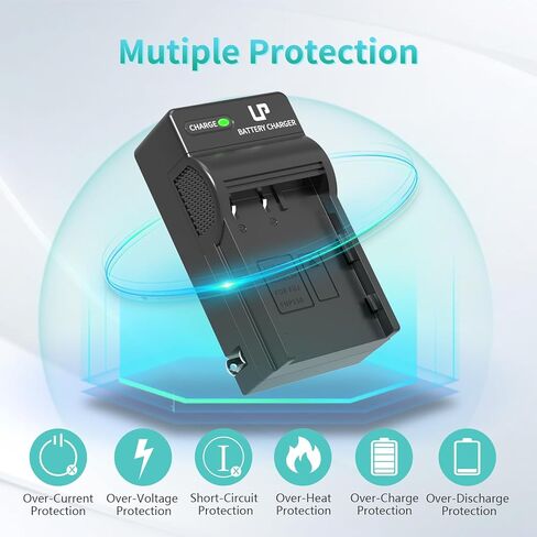 LP EN-EL3e Battery Charger Pack, Replacement for Nikon EN EL3e, EL3, EL3a, MH-18, MH-18a, MH-19, Compatible with Nikon D700, D300s, D300, D200, D100, D90, D80, D70s, D70, D50, MB-D200, MB-D10 & More in Saudi Arabia
