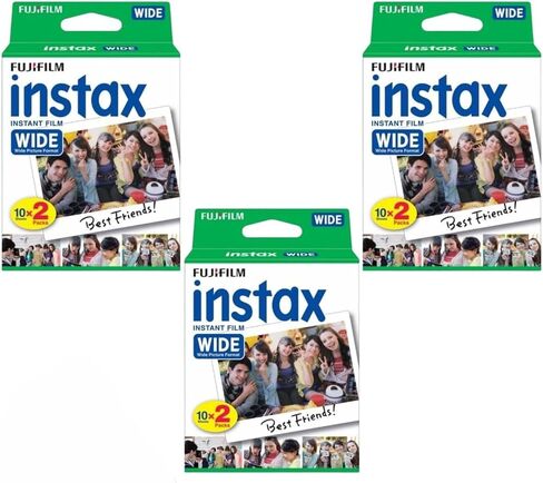 Fujifilm Instax Wide Instant Film Twin Pack - 3 Wide Pack (60 Sheets) in Kuwait