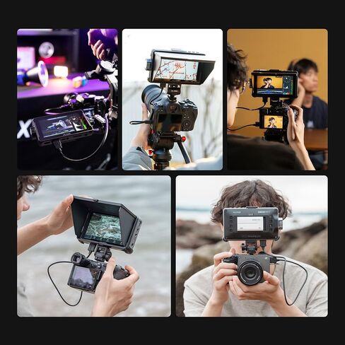 VILTROX New DC-550 PRO II Touchscreen Camera Field Monitor | USB/WiFi Control, Onion Skin Overlay, 4K HDMI In&Out, 1400nits Screen, 3D LUT/Waveform/False Color, Multiple Power Options in Kuwait