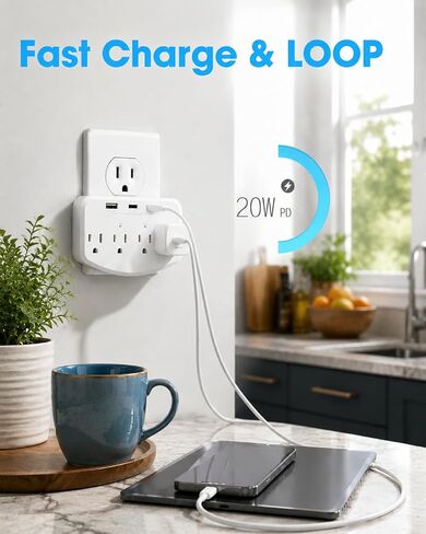 Wireless Hidden Spy Cam WiFi HD 1080P, Indoor Wall Outlet Nanny Cameras No Audio, Motion Detection Loop Recording for Office Home Baby & Pet Security in Kuwait