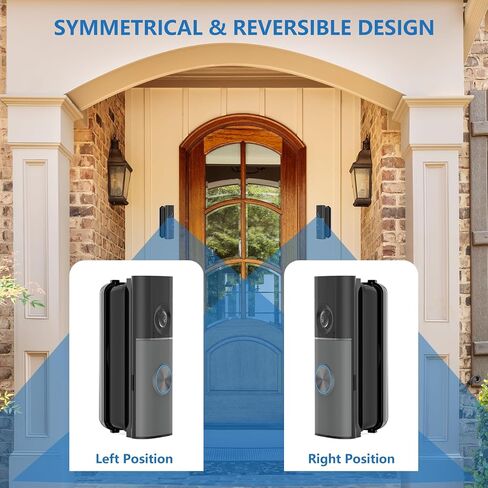 Ring Doorbell Angle Mount for Ring Doorbell (Newest Model), Widen View Kit | For Ring Battery Doorbell/Pro/Plus(2nd Gen)& Ring Wired Doorbell 2nd/Plus 2nd/Pro 3rd, 35-55° Adjustable Corner Mount in Kuwait