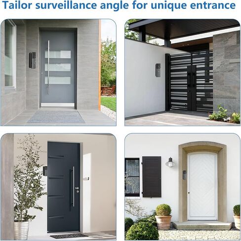 Ring Doorbell Angle Mount for Ring Doorbell (Newest Model), Widen View Kit | For Ring Battery Doorbell/Pro/Plus(2nd Gen)& Ring Wired Doorbell 2nd/Plus 2nd/Pro 3rd, 35-55° Adjustable Corner Mount in Kuwait