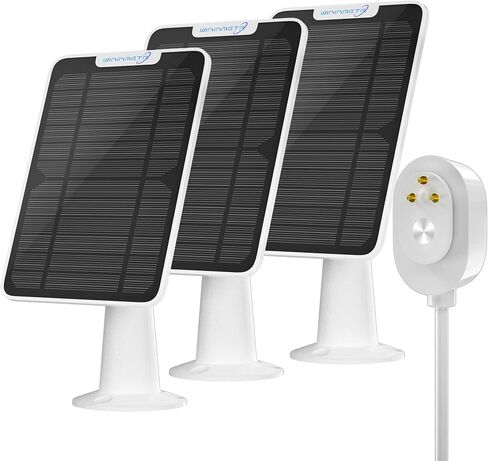 Solar Panel Charger Compatible with Arlo Pro 5S/Pro 4/Pro 3/Pro 3 Floodlight/Ultra/Ultra 2 Camera, 6V 4.5W Solar Panels Charging IP65 Weatherproof w/ 9.8ft Charging Cable Adjustable Wall Mount, 2 Pack in Kuwait