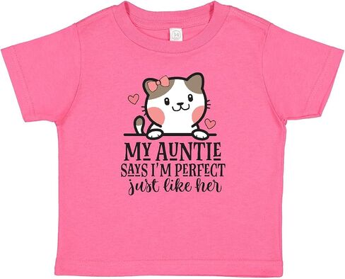 inktastic My Auntie Says I'm Perfect Niece Kitty Baby T-Shirt in Kuwait