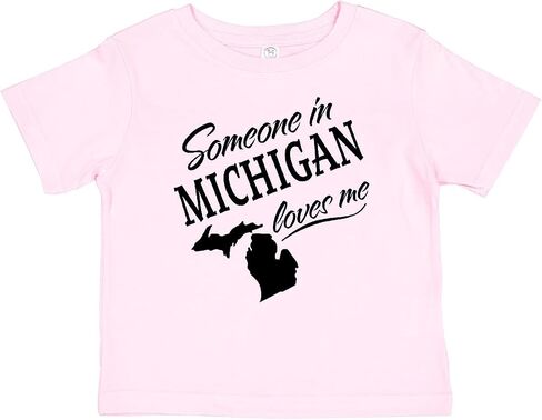 inktastic Someone in Michigan Loves Me Baby T-Shirt in Kuwait