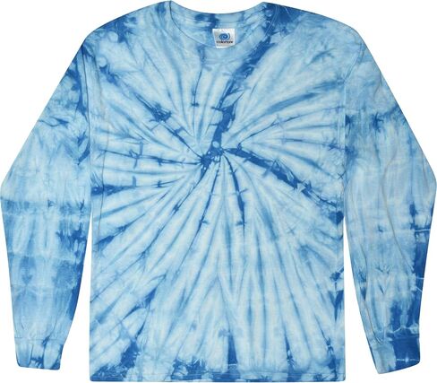 Colortone Tie Dye T-Shirts for Men and Women - Unisex Long Sleeve Tie-Dye T Shirts for Adults in Kuwait