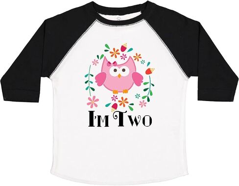 inktastic 2nd Birthday Owl for 2 Year Old Girls Toddler T-Shirt in Kuwait