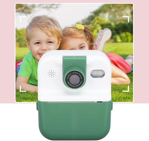 Camera Instant Print, Selfie Digital Camera with Print Paper, 1080P 2.4 Inch Screen Portable Travel Video Camera with Music Games, 1000mAh Battery, for Boys Girls Kids Age in Saudi Arabia
