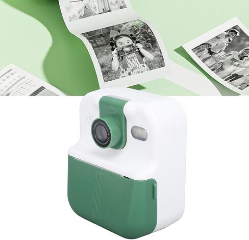 Camera Instant Print, Selfie Digital Camera with Print Paper, 1080P 2.4 Inch Screen Portable Travel Video Camera with Music Games, 1000mAh Battery, for Boys Girls Kids Age in Saudi Arabia