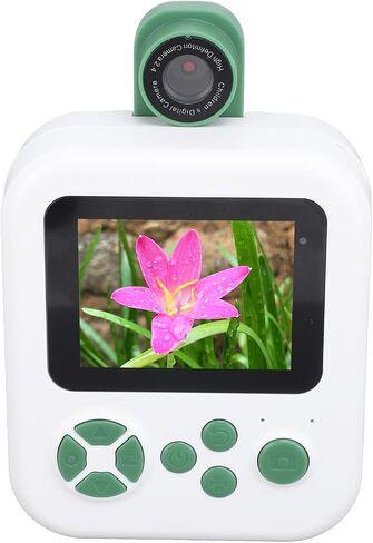 Camera Instant Print, Selfie Digital Camera with Print Paper, 1080P 2.4 Inch Screen Portable Travel Video Camera with Music Games, 1000mAh Battery, for Boys Girls Kids Age in Saudi Arabia