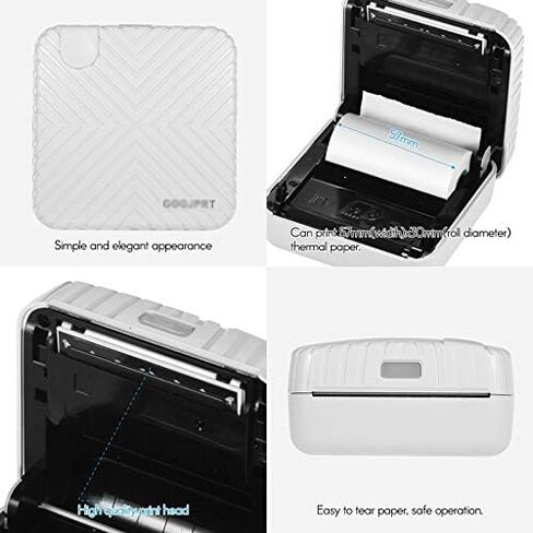P6 Pocket Mini Photo Printer Portable BT Thermal Receipt Label Sticker Memo AR Picture Gifts(E) in Kuwait