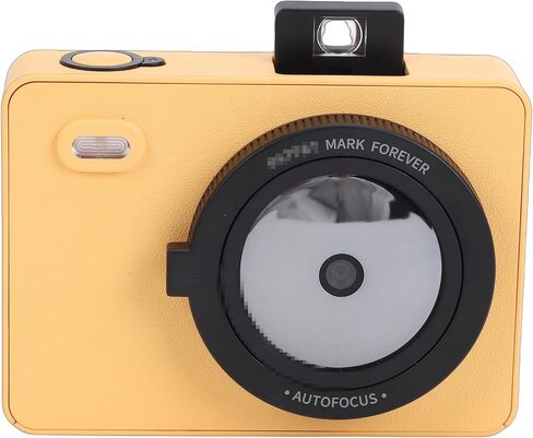 Portable Photo Printer, 271 Dpi Resolution 5 Filters LED Flash Mini Printer, Photo for Phones with 10 Sheets Paper for Travel Home Events (Yellow) in Kuwait