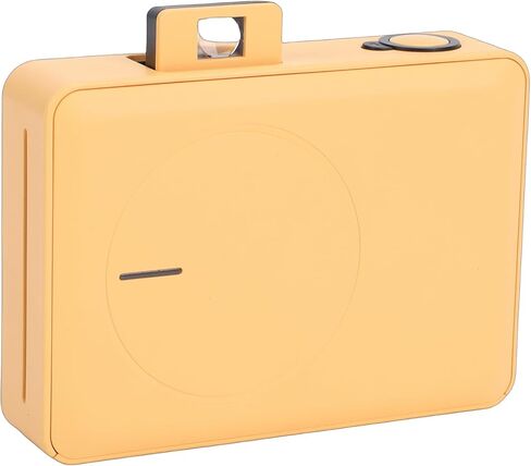 Portable Photo Printer, 271 Dpi Resolution 5 Filters LED Flash Mini Printer, Photo for Phones with 10 Sheets Paper for Travel Home Events (Yellow) in Kuwait