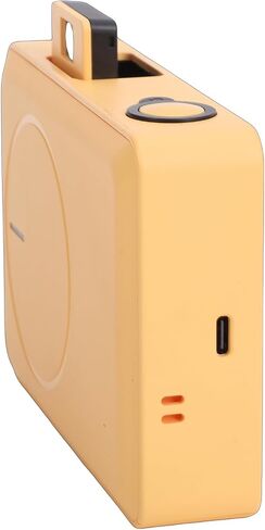 Portable Photo Printer, 271 Dpi Resolution 5 Filters LED Flash Mini Printer, Photo for Phones with 10 Sheets Paper for Travel Home Events (Yellow) in Kuwait